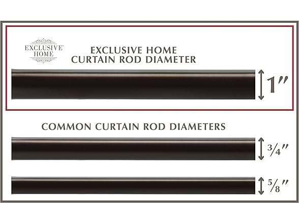 EXCLUSIVE HOME Vine 1" Curtain Rod