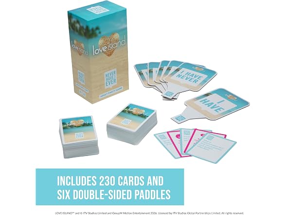 Never Have I Ever Love Island Card Games