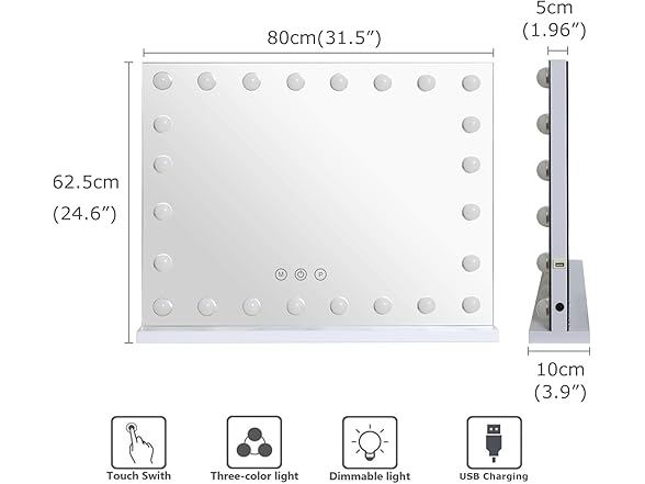 Despful 31.5"x 23.6" Vanity Mirror