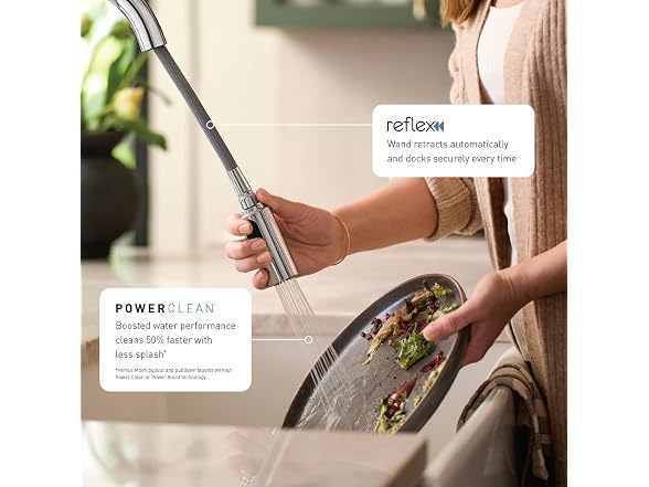 Moen Align Chrome One-Handle Modern Kitchen Pulldown Faucet