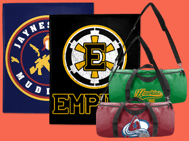 Sportsball Duffles and Blankets!