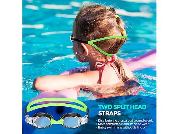 Portzon Unisex-kids swim goggles,Anti Fog