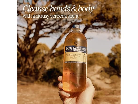 L'Occitane Eco-Refill Liquid Soap Verbena & Karité, 16.9 oz