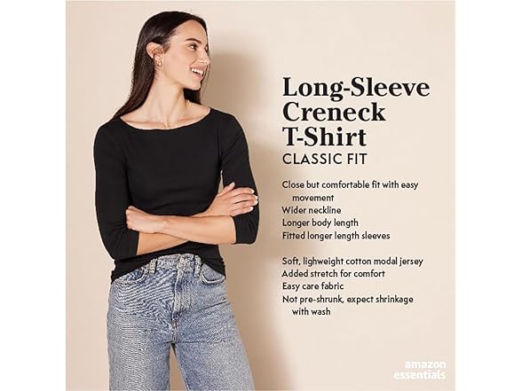 Essentials Women's Crew Tee Caramel S
