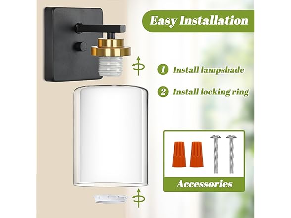 VerRon B0FHWTH3SG Bathroom Vanity Light 2-Pack