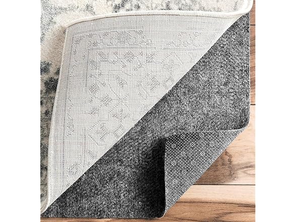 9x12 Gray Rug Pad 1/3 Inch Non-Slip