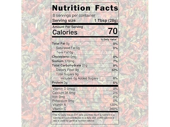 SavorSatch Dried Red & Green Bell Pepper Flakes