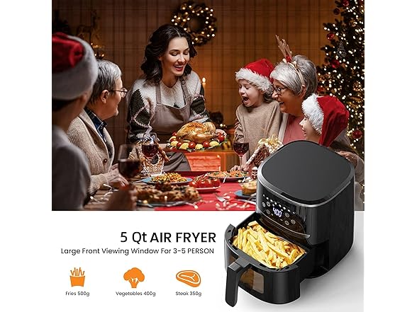 Adoolla Air Fryer Oven 5 Qt Large