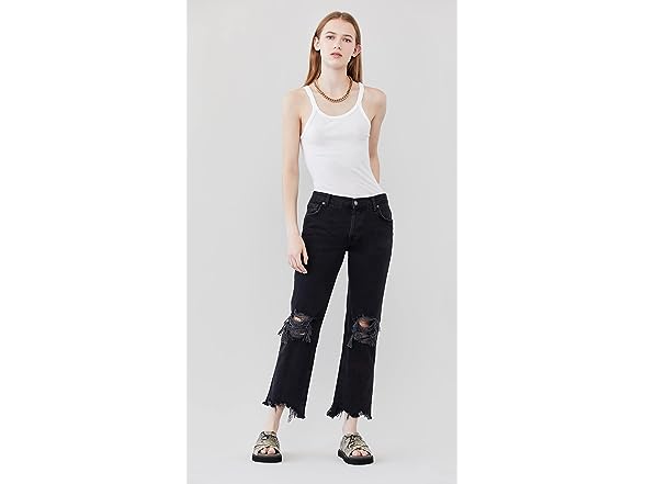 Free People Women (25) Maggie Mid Rise Jeans