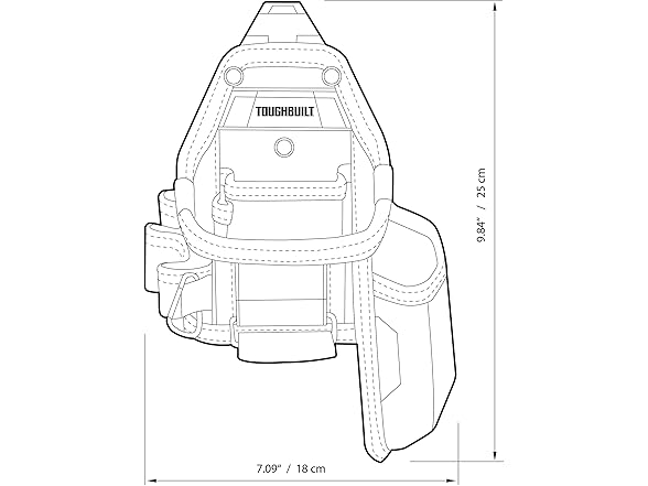 ToughBuilt TB-CT-25X Tape and Knife Pouch + Noteboo