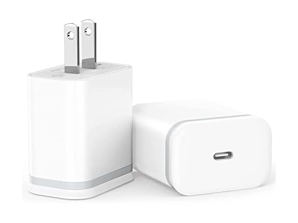 LUOATIP 20W USB-C Charger Block 2-Pack