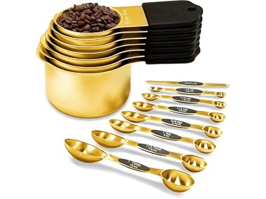 $24.99, Was $49.99, 50% Off! Vfuni Measuring Cups & Spoons Set dealfomo