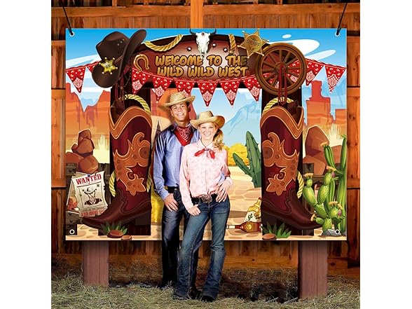 TMCCE 22 PCS Western Cowboy Party Decor