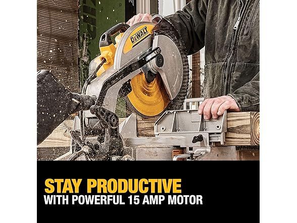 Dewalt DWS715 DEWALT 12-Inch Miter Saw, 15-Amp, Single Beve