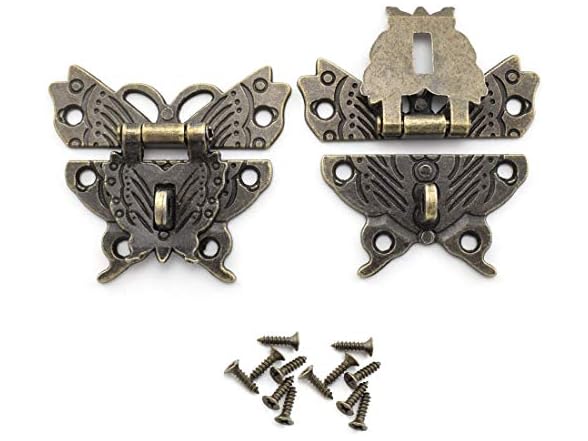 OZXNO Antique Latch Hasp, OZXNO 2-Pack