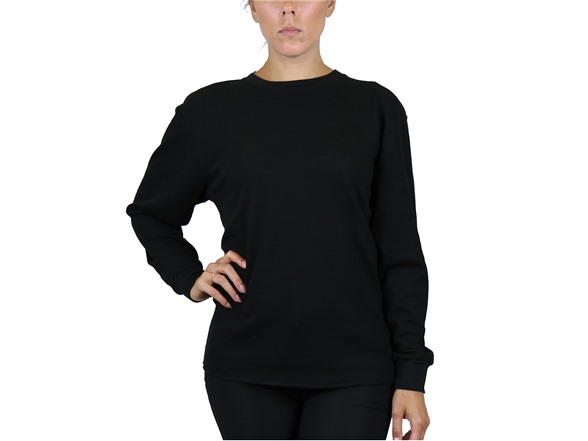 3Pk Asst Womens Waffle-Knit Thermal Shirts