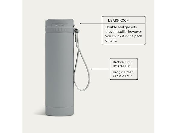 Dometic 22oz Insulated Sip Bottle - Silt