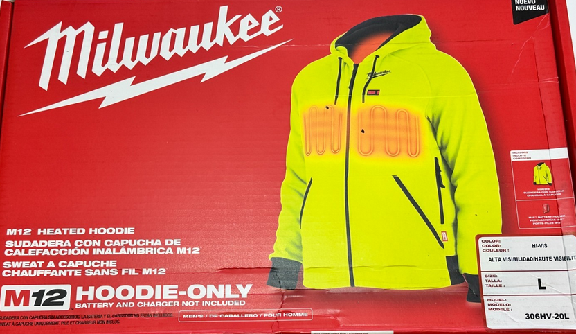 Milwaukee 306HV-20L M12Heated Hoodie Large - Gallery 2