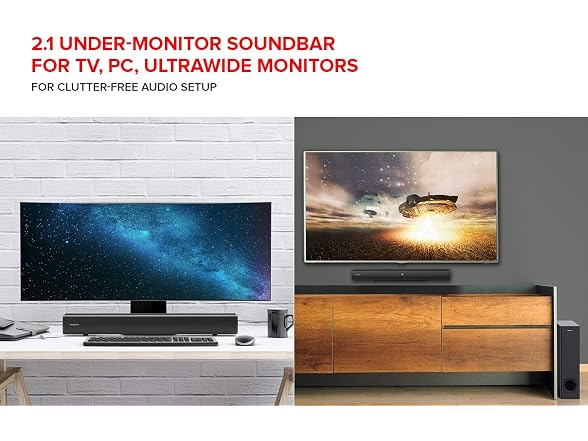Creative Stage 2.1 Soundbar with Sub