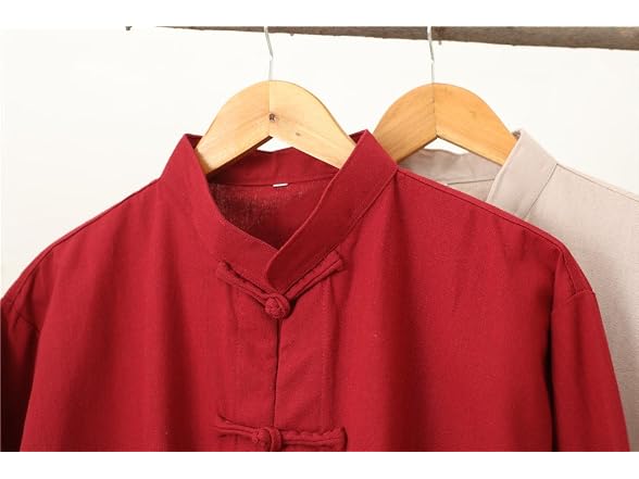 Idopy Men (L) Men`s Chinese Traditional Tai Shirt