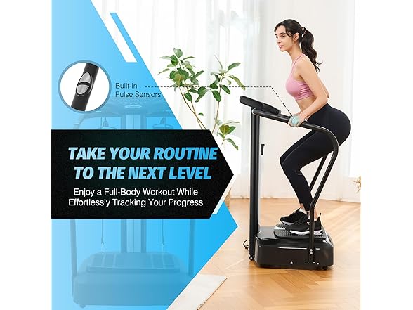 ZELUS Whole Body Vibration Plate, 500W Vibration Plate Exerc (Open Box)