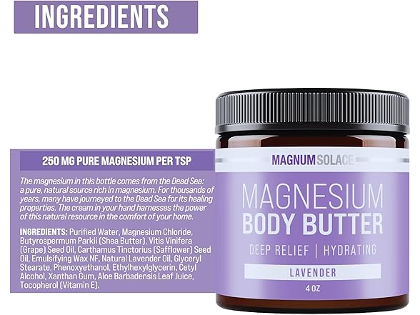 Magnum Solace butter 4 Oz. Magnesium Body Butter