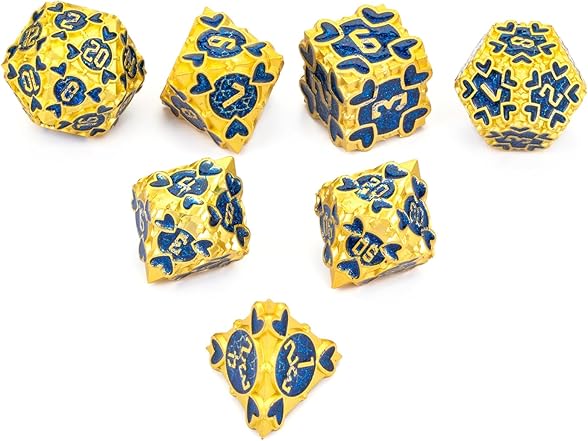 Fatestone Metal D&D Dice Set