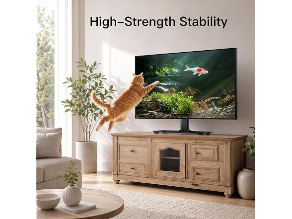 PERLESMITH Universal Swivel TV Stand