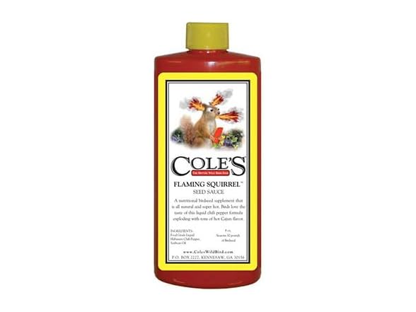 Cole's FS16 Flaming Squirrel Seed Sauce, 16-Oz