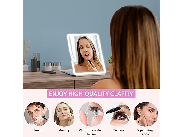 WEILY Portable Travel Mirror Makeup Mirror 