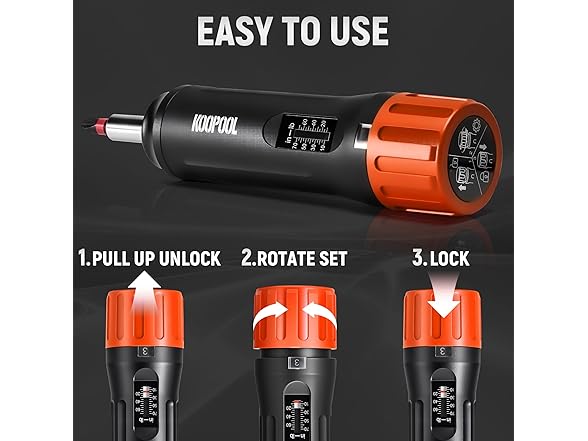 KOOPOOL 46-Piece Torque Screwdriver Set