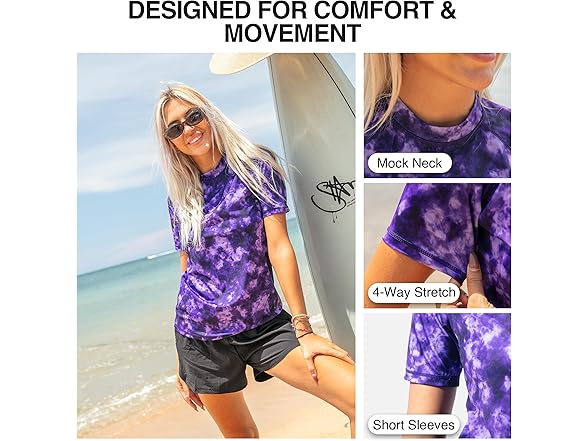 Kanu Surf Women's Rashguard Purple (L)