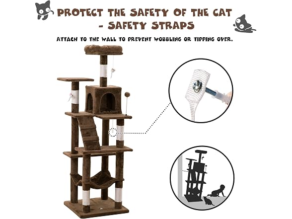MWPO 63.8 In Multi-Level Cat Tree for Large