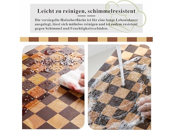 Checkered Cutting Board for Kitchen