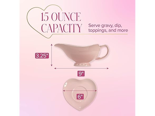 Paris Hilton Gravy Boat w/Saucer Pink