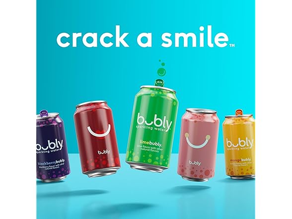 8PK bubly Sparkling Water, Bellini Bliss, Zero Sugar
