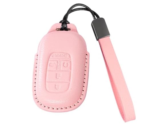 Riasot Riasot Leather Key Fob Cover Pink Honda