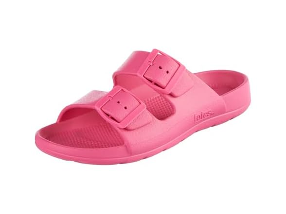 Totes Women's Waterproof Buckle Slide 6