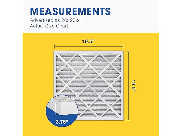Aerostar 20x20x4 MERV 11 - 6 Count HVAC Filters