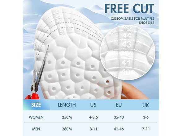 XINIFOOT Cloud Insoles for Men & Women