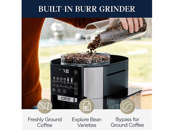De'Longhi True Brew Drip Coffee Maker Stainless