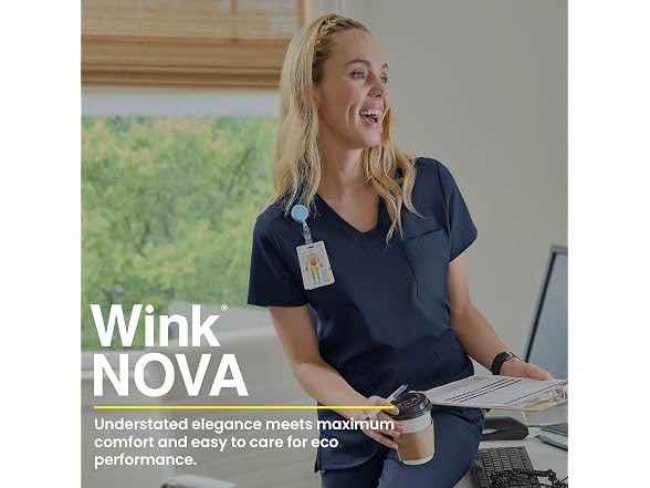 WonderWink (S) Flex-n-reach V-neck Scrub Top
