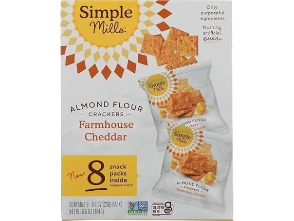 $3.91, Was $5.49, 28% Off! Simple Mills Farmhouse Cheddar Crackers dealfomo