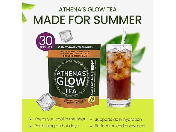 Athena's Glow Tea, Collagen + Energy Tea Mix
