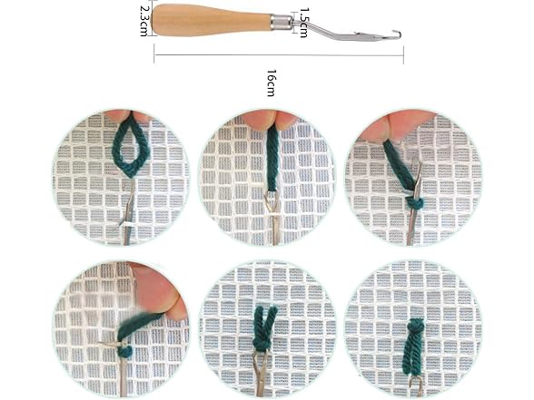 Yushen 3Pcs Latch Hook Kit