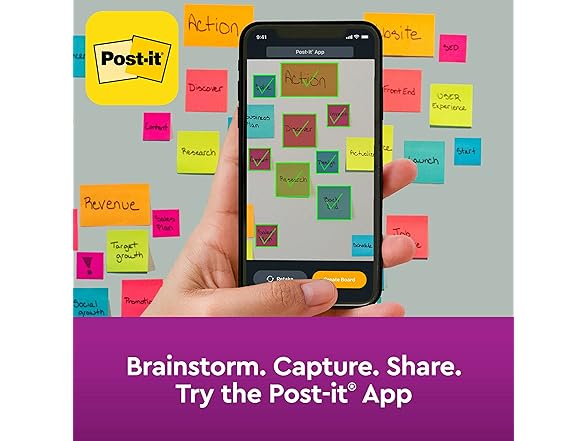 Post-it Super Sticky Lined Notes, 3 Sticky Note Pads