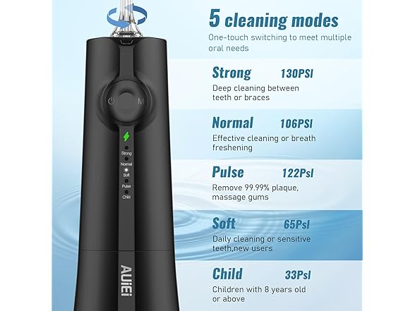 AUIEI Water Flosser Pick for Teeth & Braces