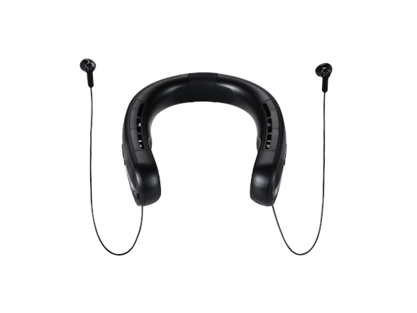 Neckfan with Earbuds