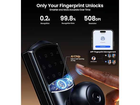 Veise VE028 WiFi Fingerprint Door Lock