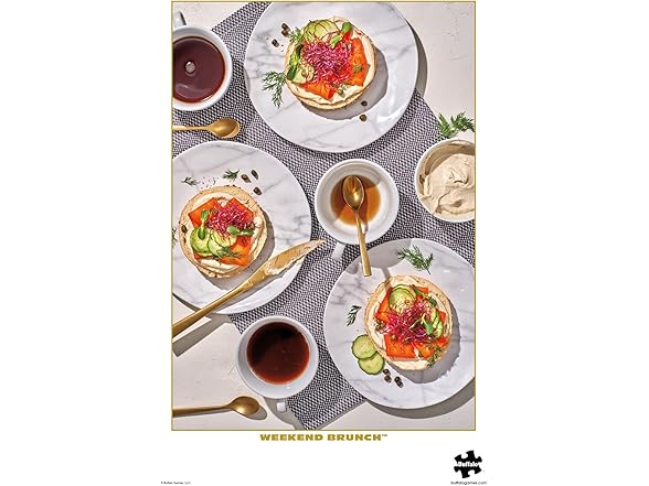 Gold - Weekend Brunch - 500 Piece Jigsaw Puzzle